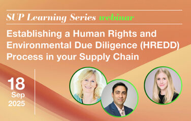 Join us for a Sustainable Procurement webinar: How to set up a HREDD in your supply chain – 18 September